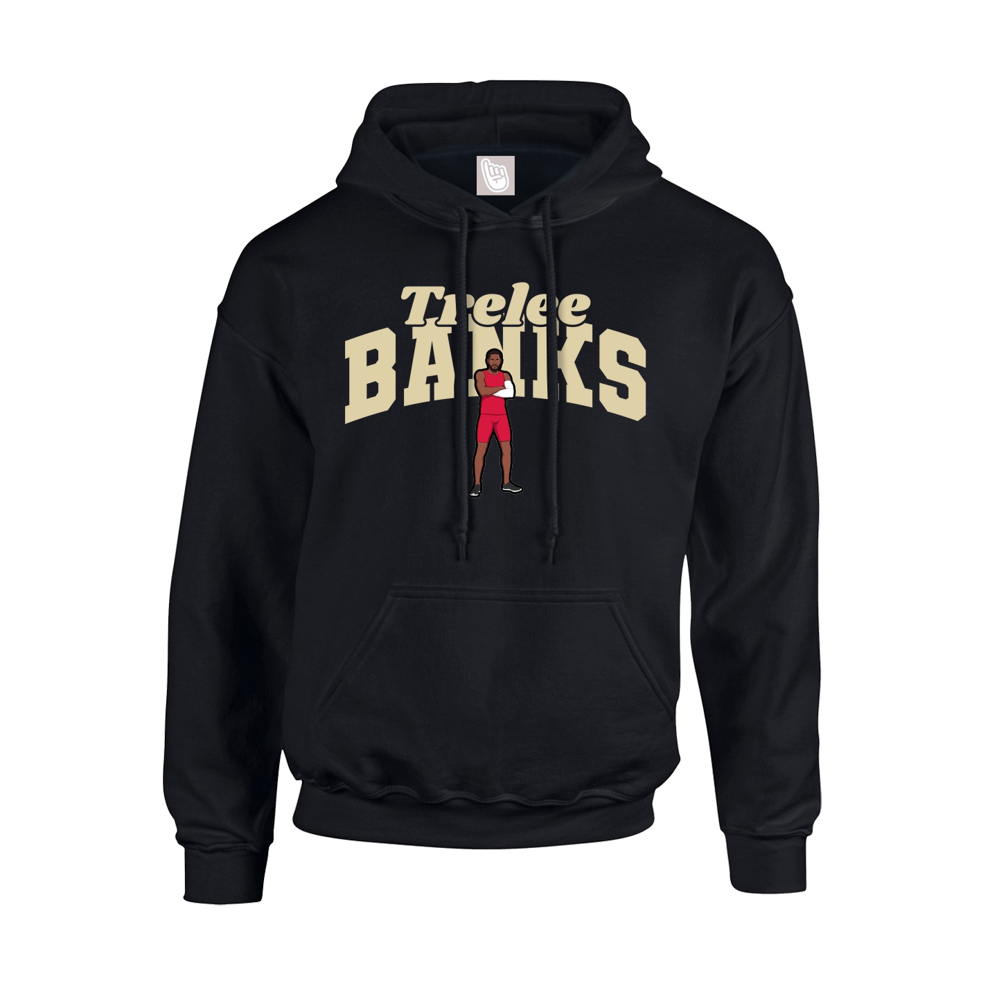 Youth Hoodie — Signature Arch in Black