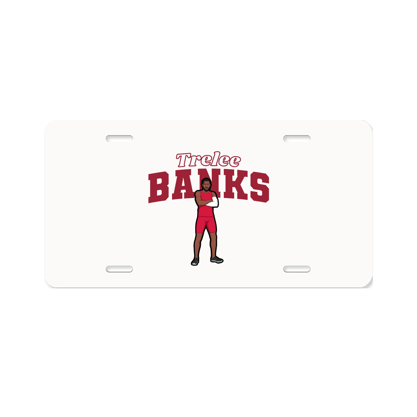 License Plate — Name Arch in Classic