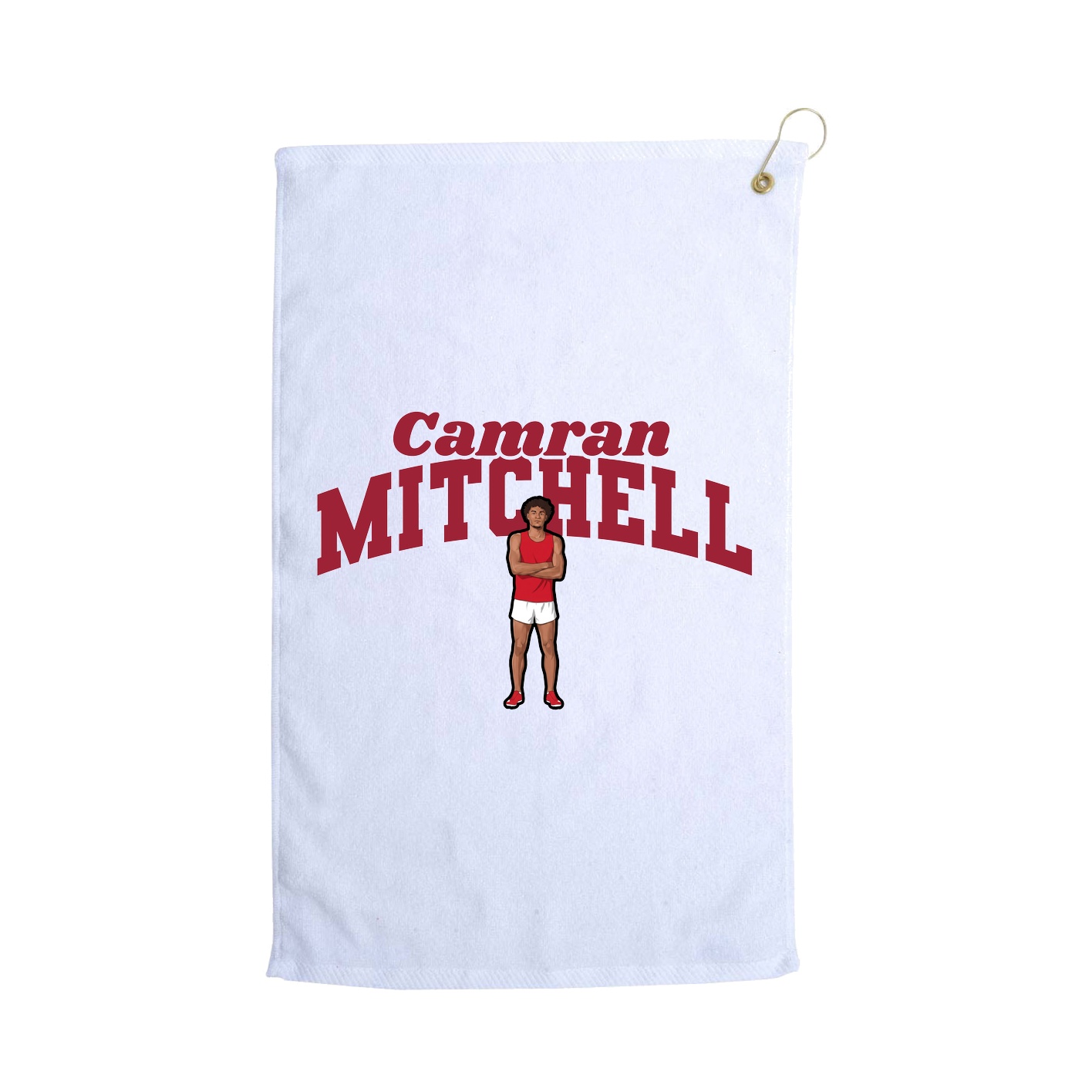 Golf Towel — Signature Arch in White