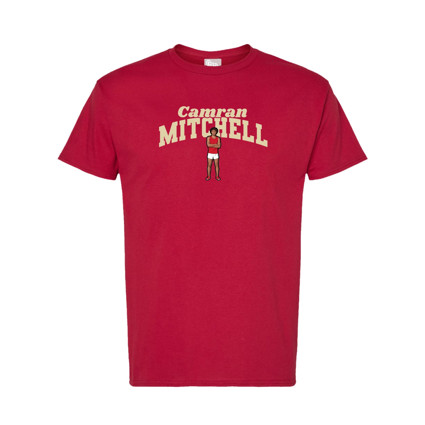 Tee — Signature Arch in Crimson