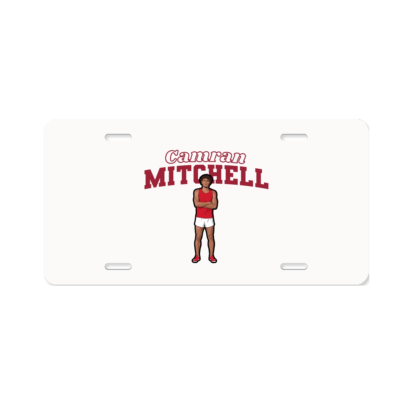 License Plate — Name Arch in Classic