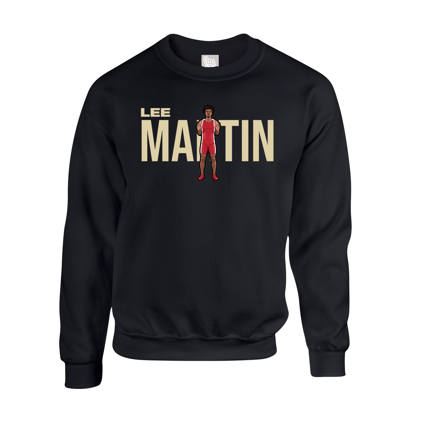 Fleece Crew — Player Name in Black