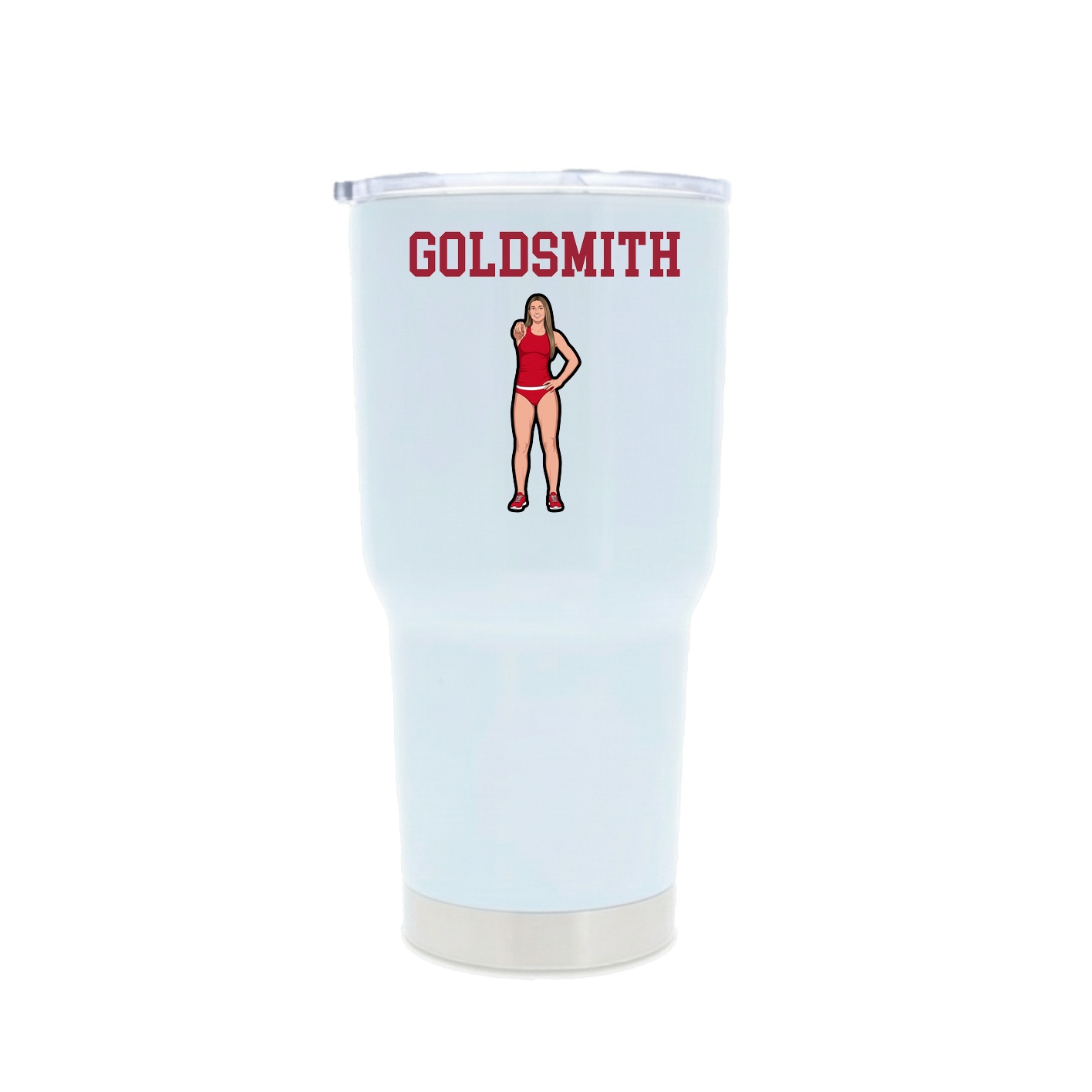 30oz Stainless Steel Tumbler — Shirsey in White
