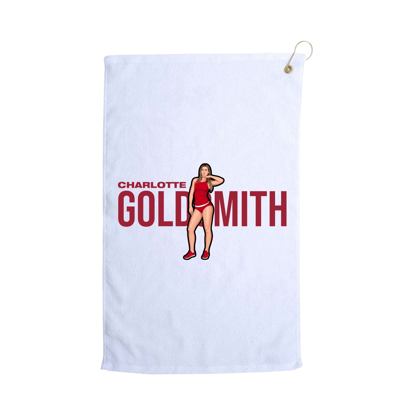 Golf Towel — Player Name in White
