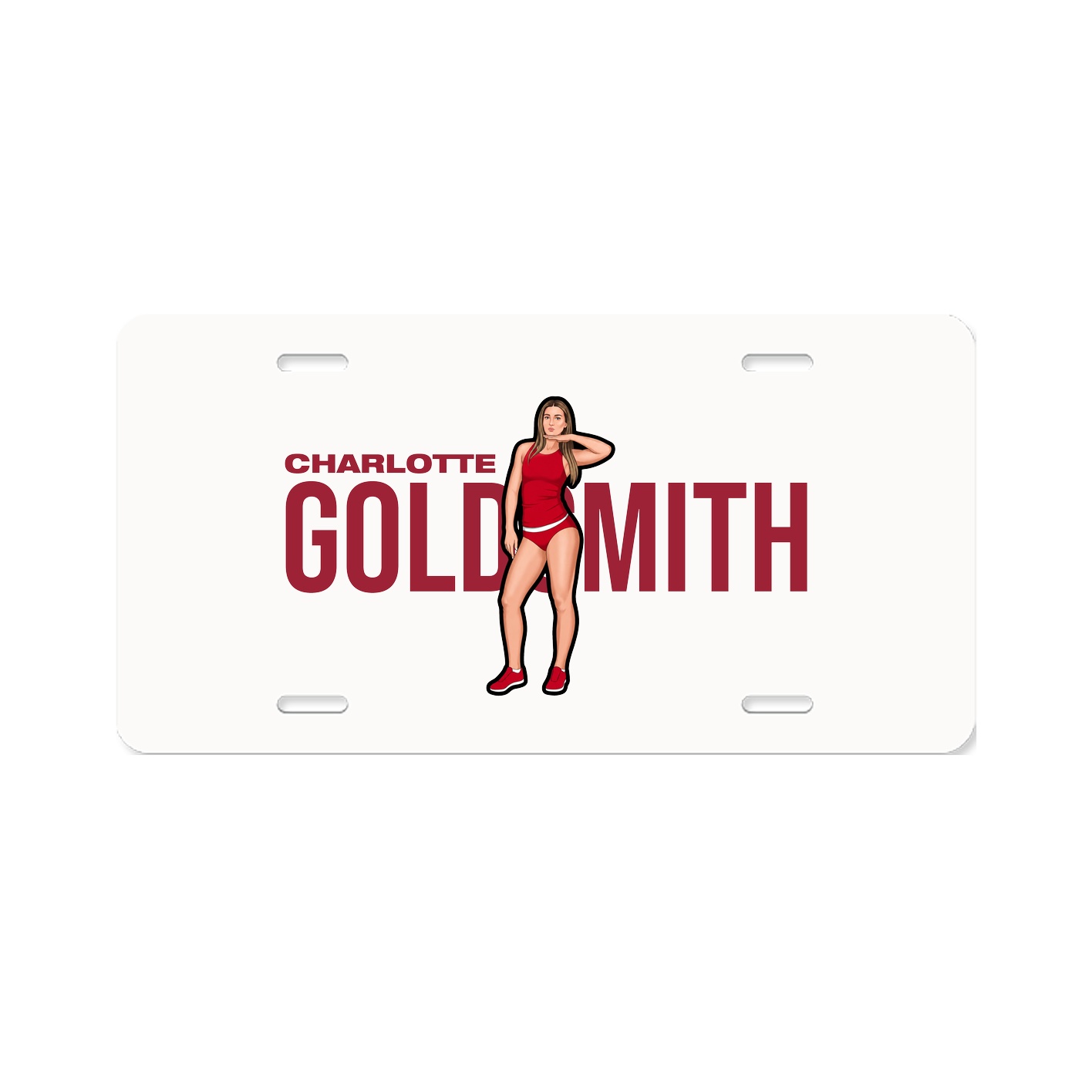 License Plate — Player Name in Classic