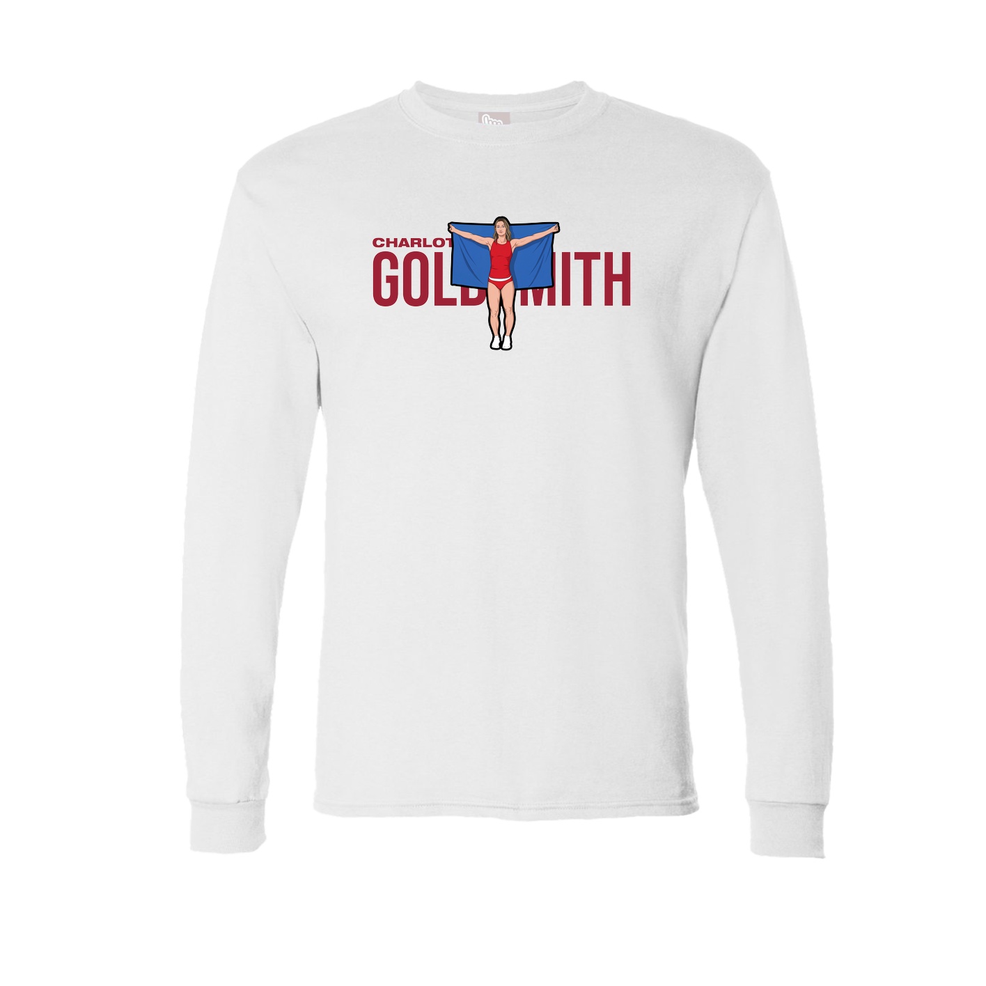 Long Sleeve Tee — Player Name in White