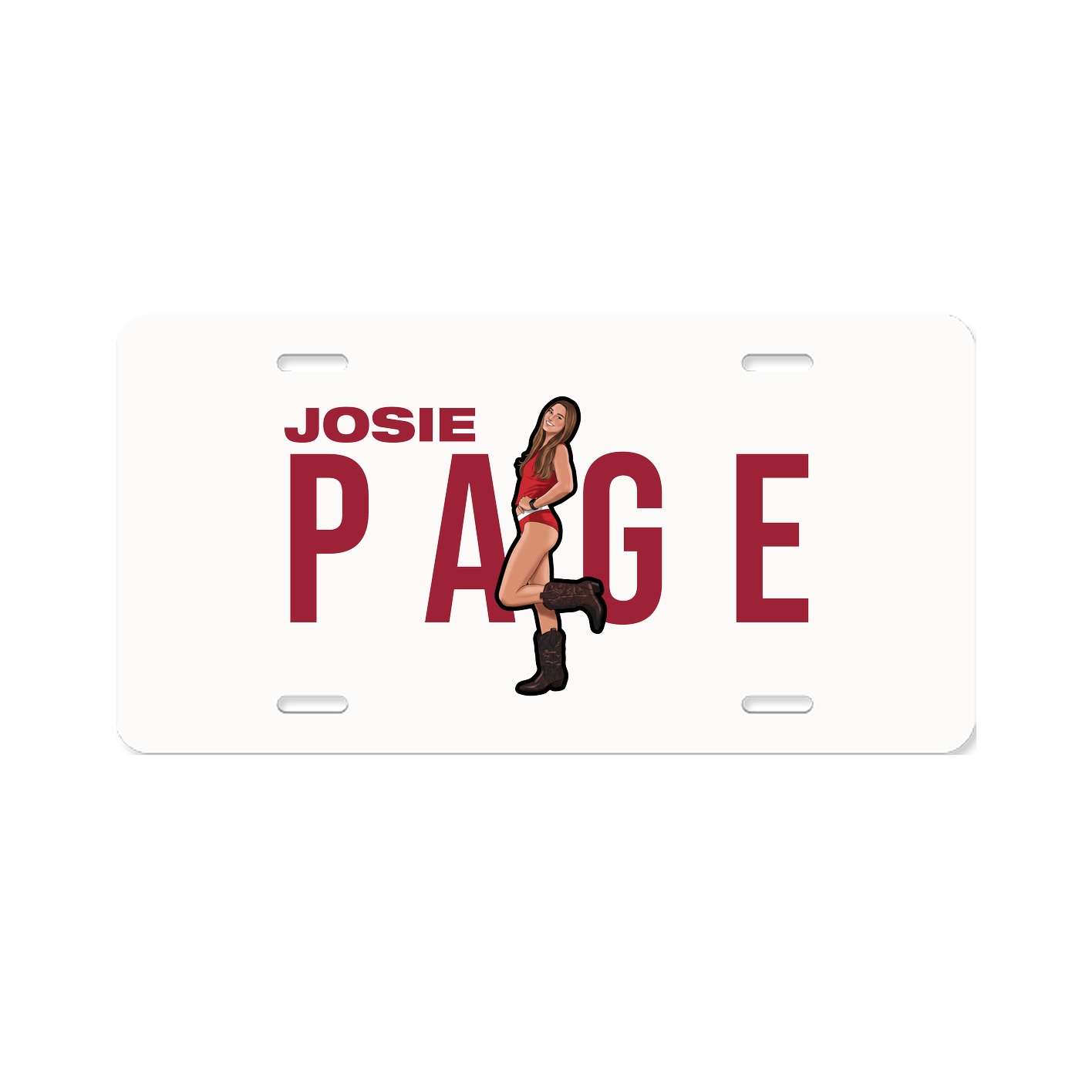 License Plate — Player Name in Classic