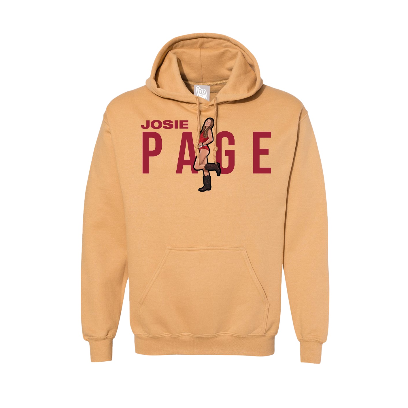 Hoodie — Player Name in Vegas Gold