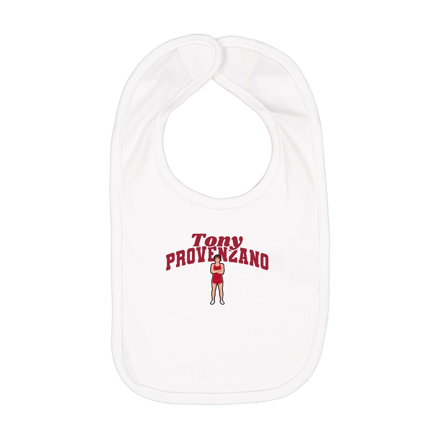 Infant Bib — Signature Arch in White