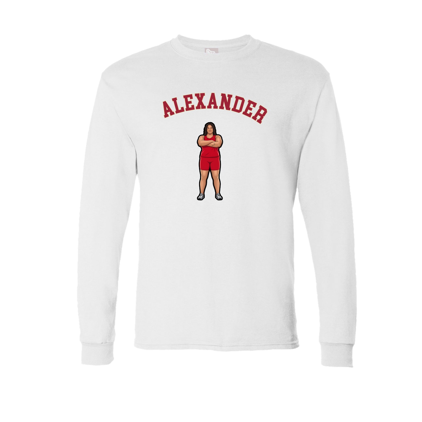 Long Sleeve Tee — Shirsey Arch in White