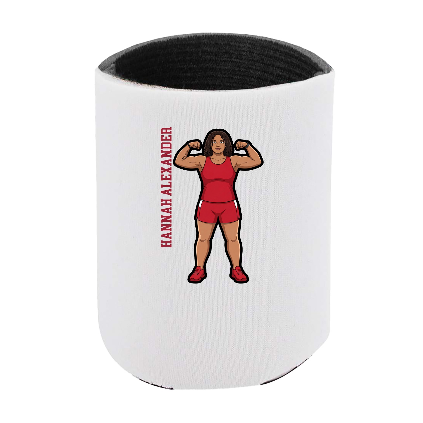 Can Holder — Name Vertical in White