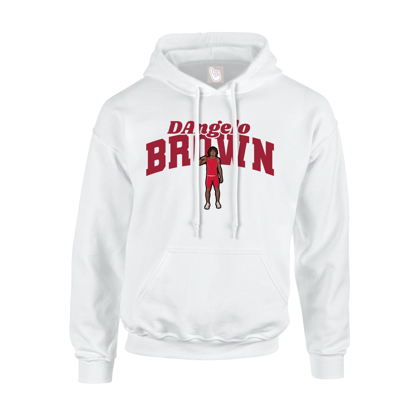 Youth Hoodie — Signature Arch in White