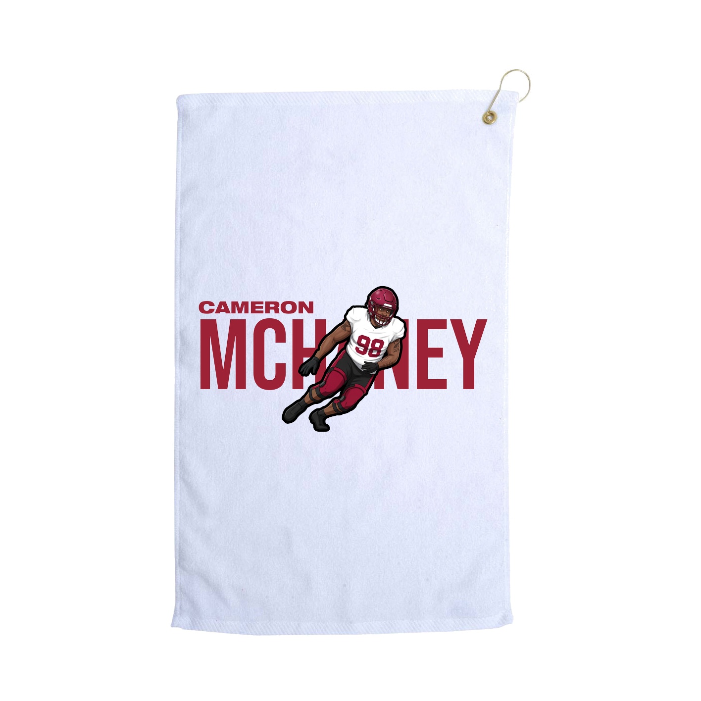 Golf Towel — Player Name in White