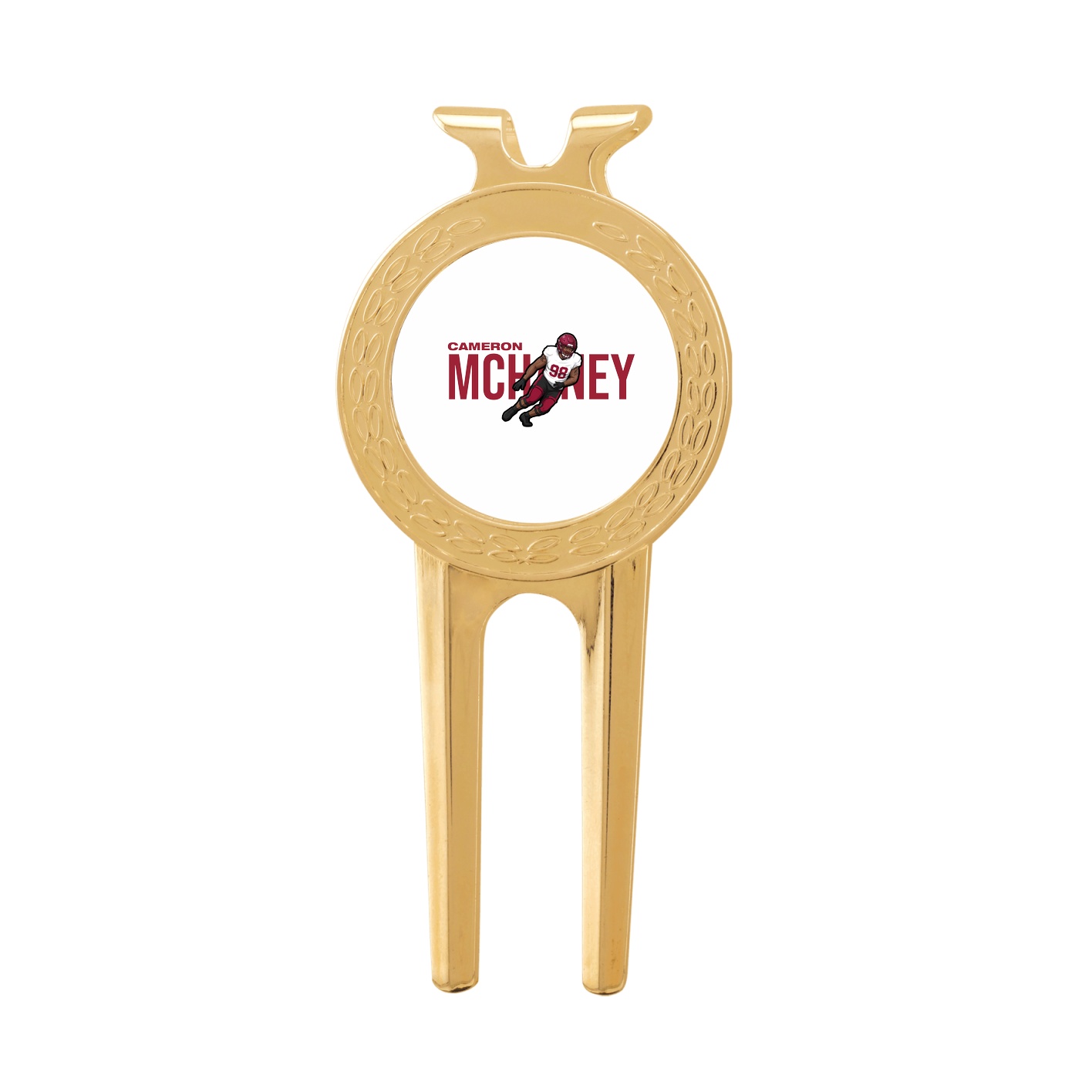 Divot Tool with Ball Marker — Player Name in Classic