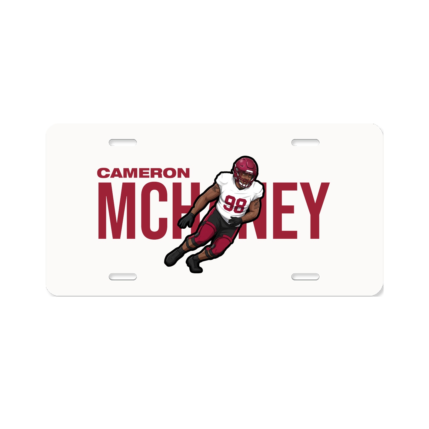 License Plate — Player Name in Classic