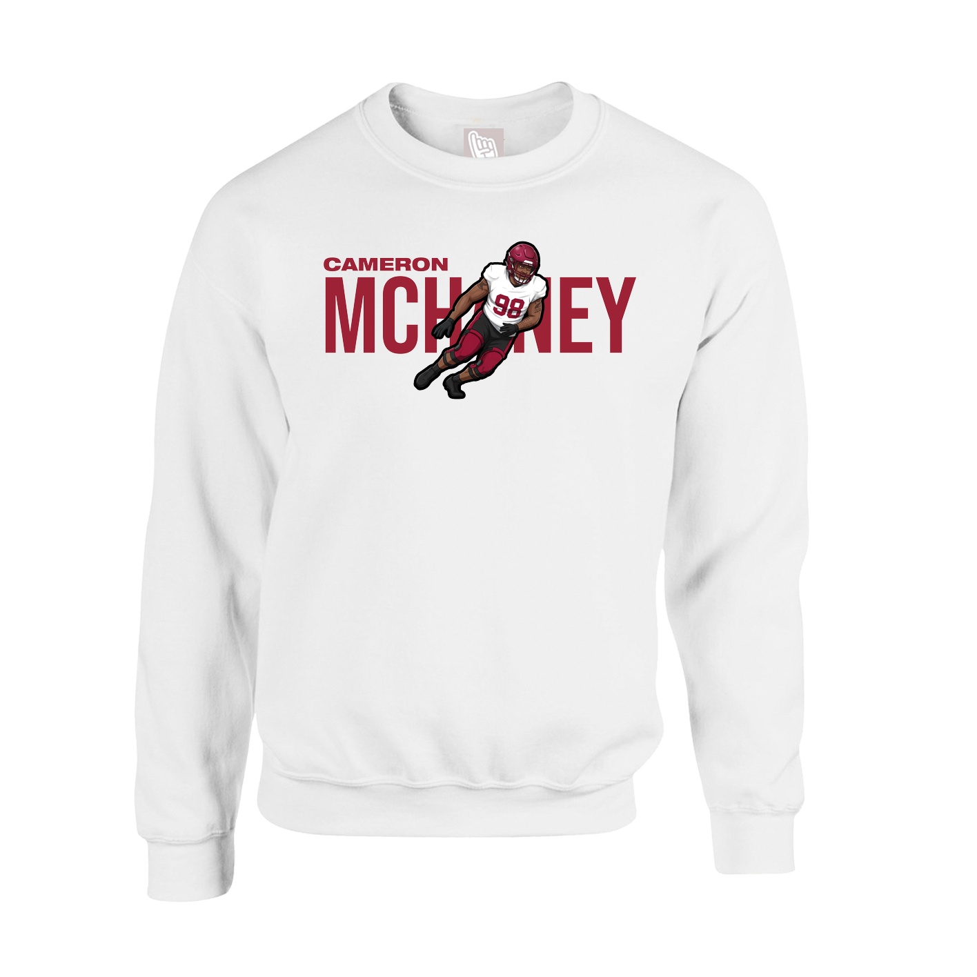 Fleece Crew — Player Name in White