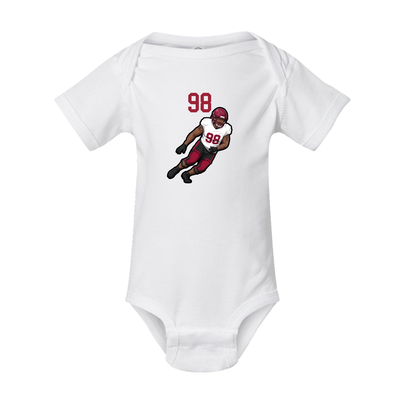 Baby Onesie — Number Top in White