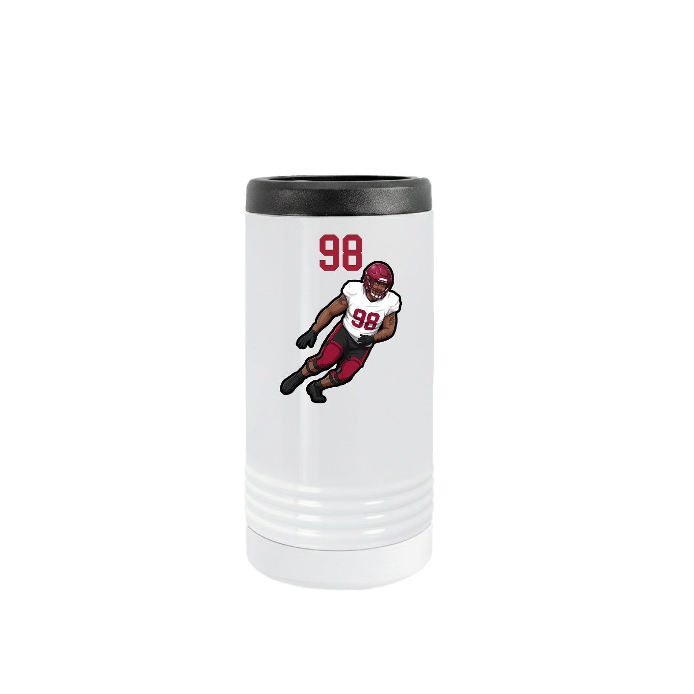 Slim Beverage Holder — Number Top in White