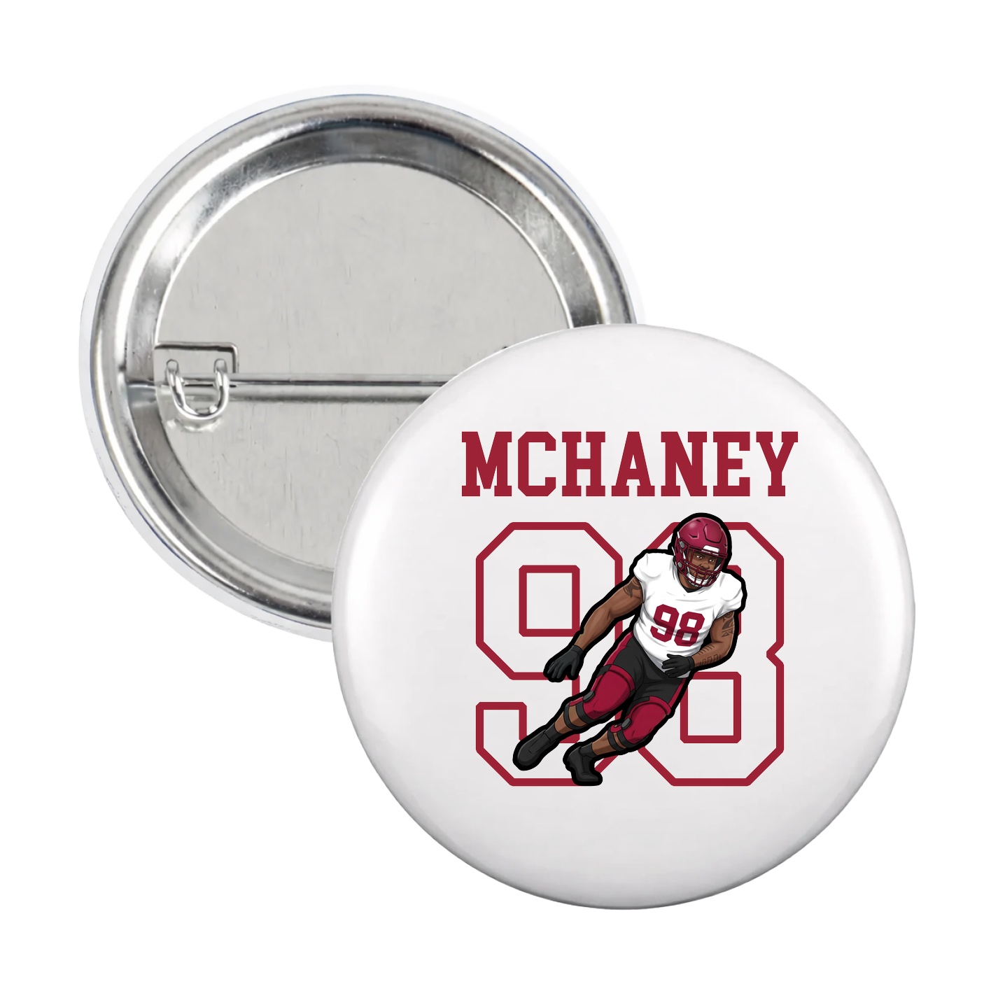 Game Day Button — Shirsey in White