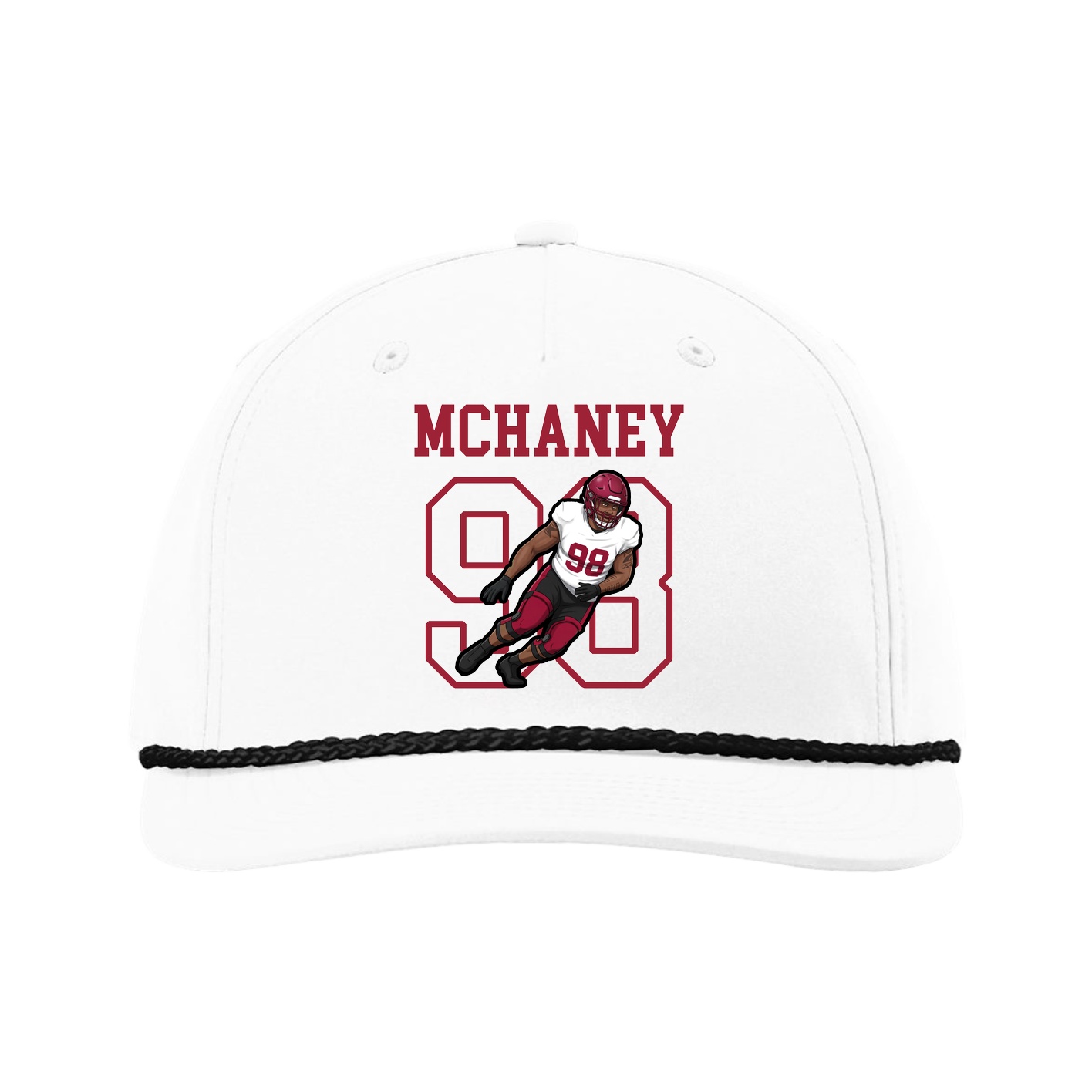 Five-Panel Classic Rope Cap — Shirsey in White