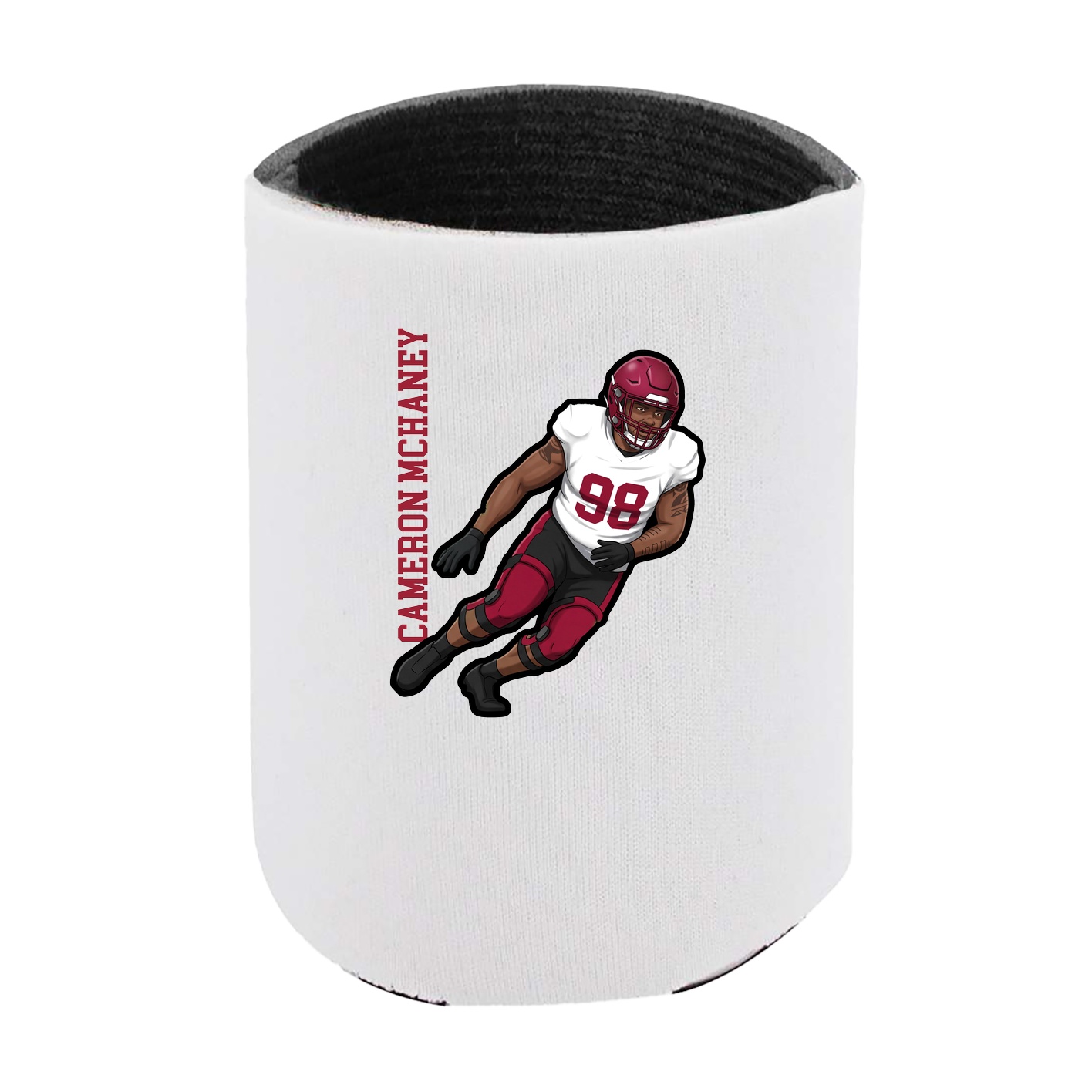 Can Holder — Name Vertical in White