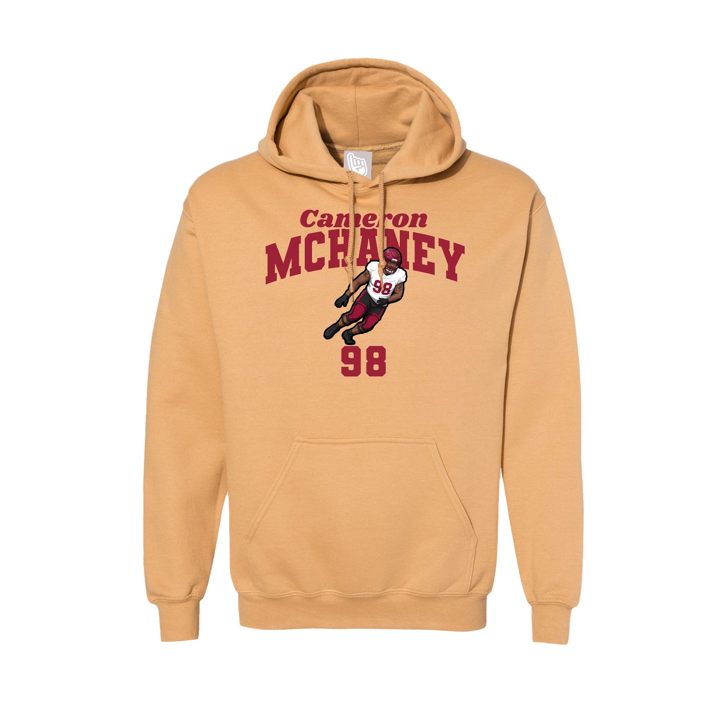 Hoodie — Signature Arch in Vegas Gold