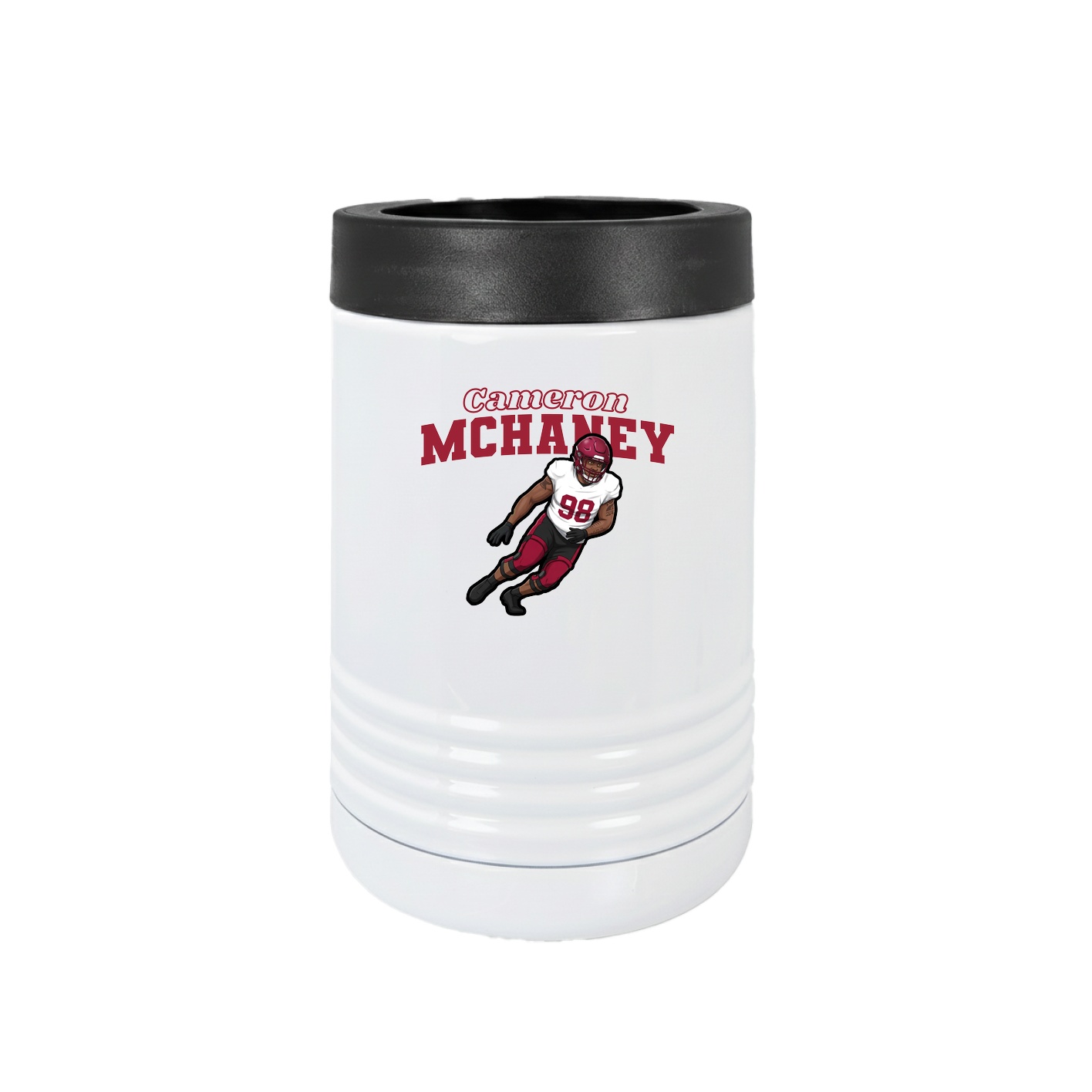 Beverage Holder — Name Arch in White