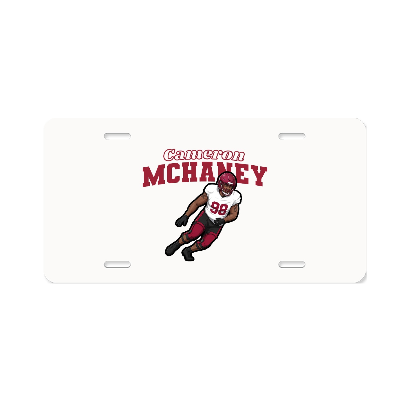 License Plate — Name Arch in Classic