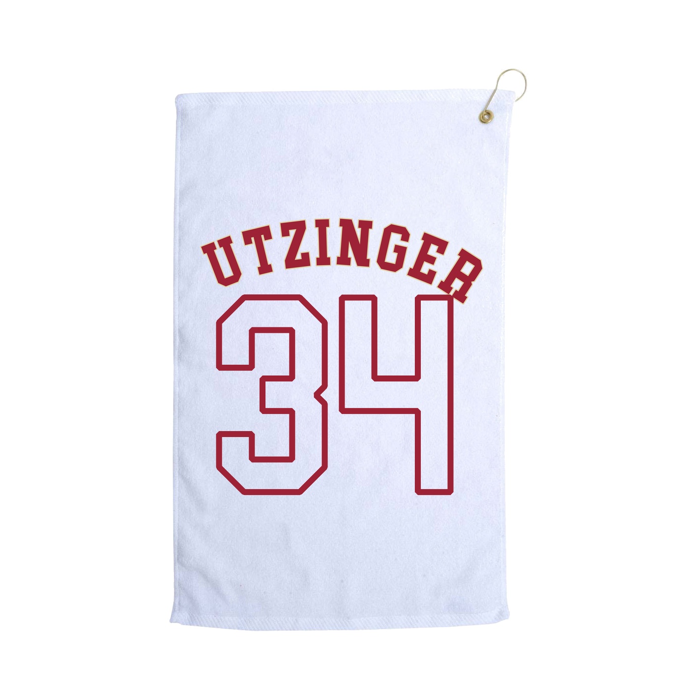Golf Towel — Shirsey Arch in White