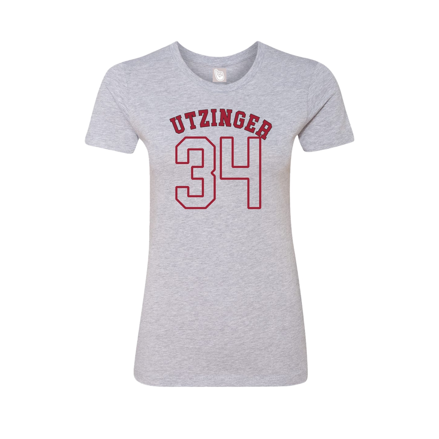 Fitted Women's Tee — Shirsey Arch in Grey