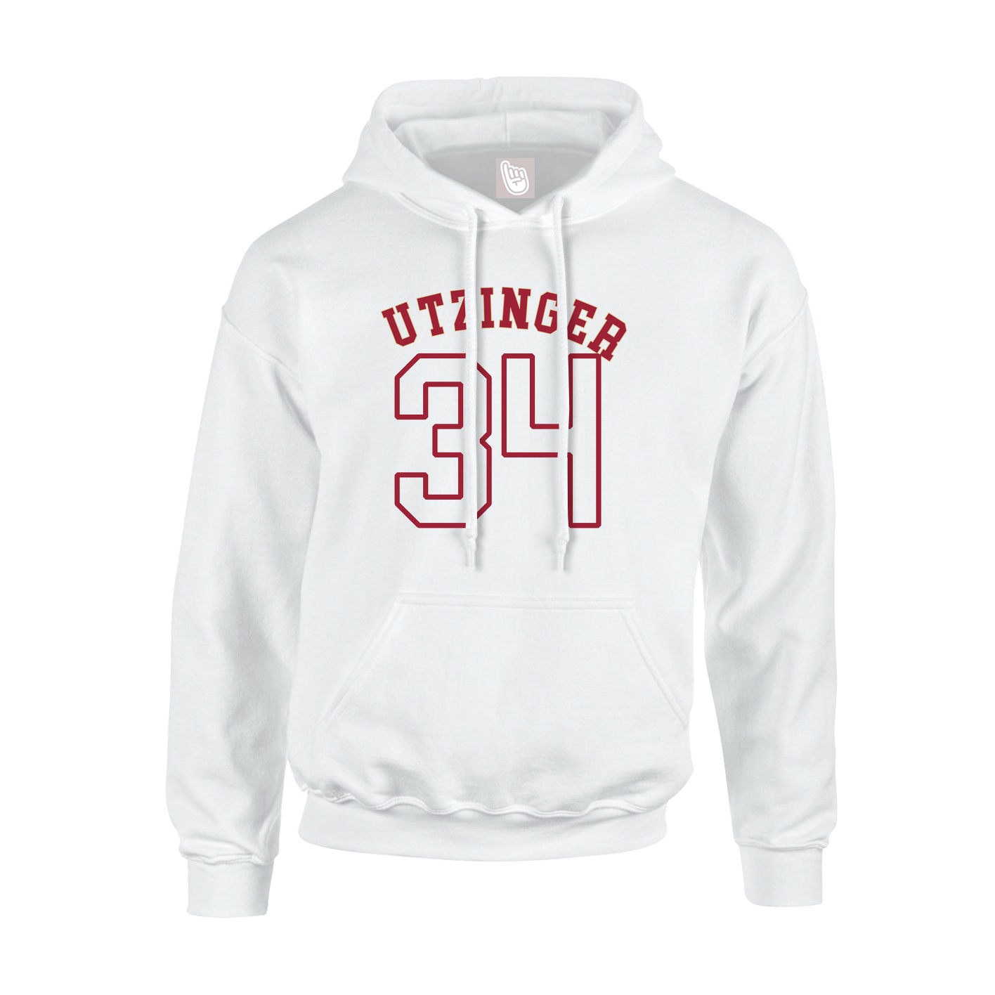 Youth Hoodie — Shirsey Arch in White