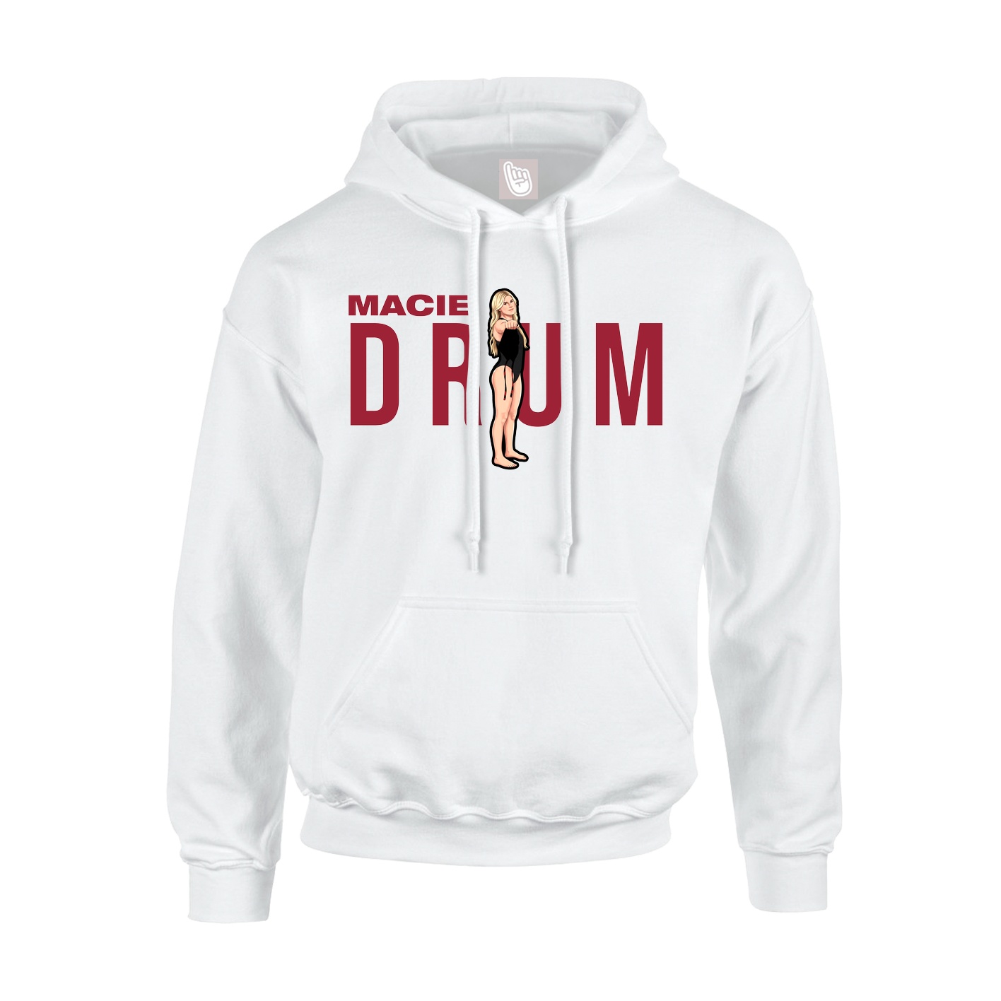 Youth Hoodie — Player Name in White