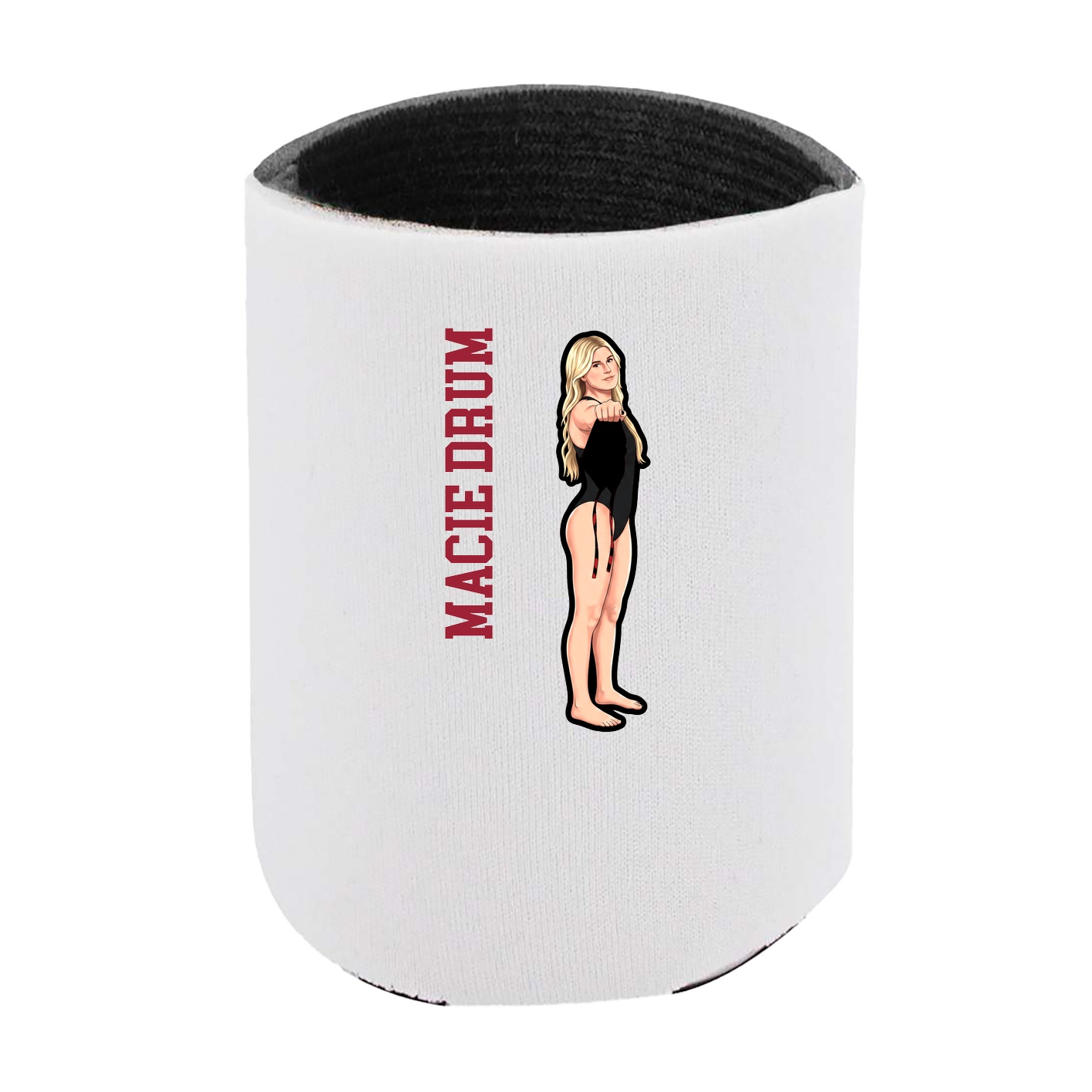 Can Holder — Name Vertical in White