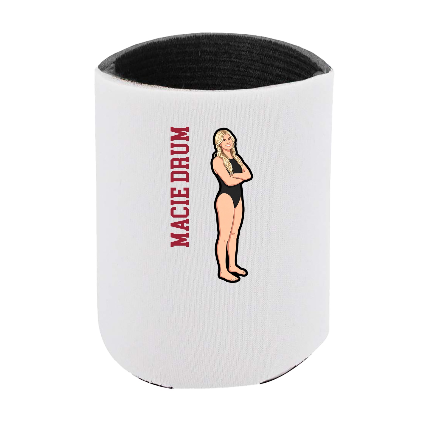Can Holder — Name Vertical in White