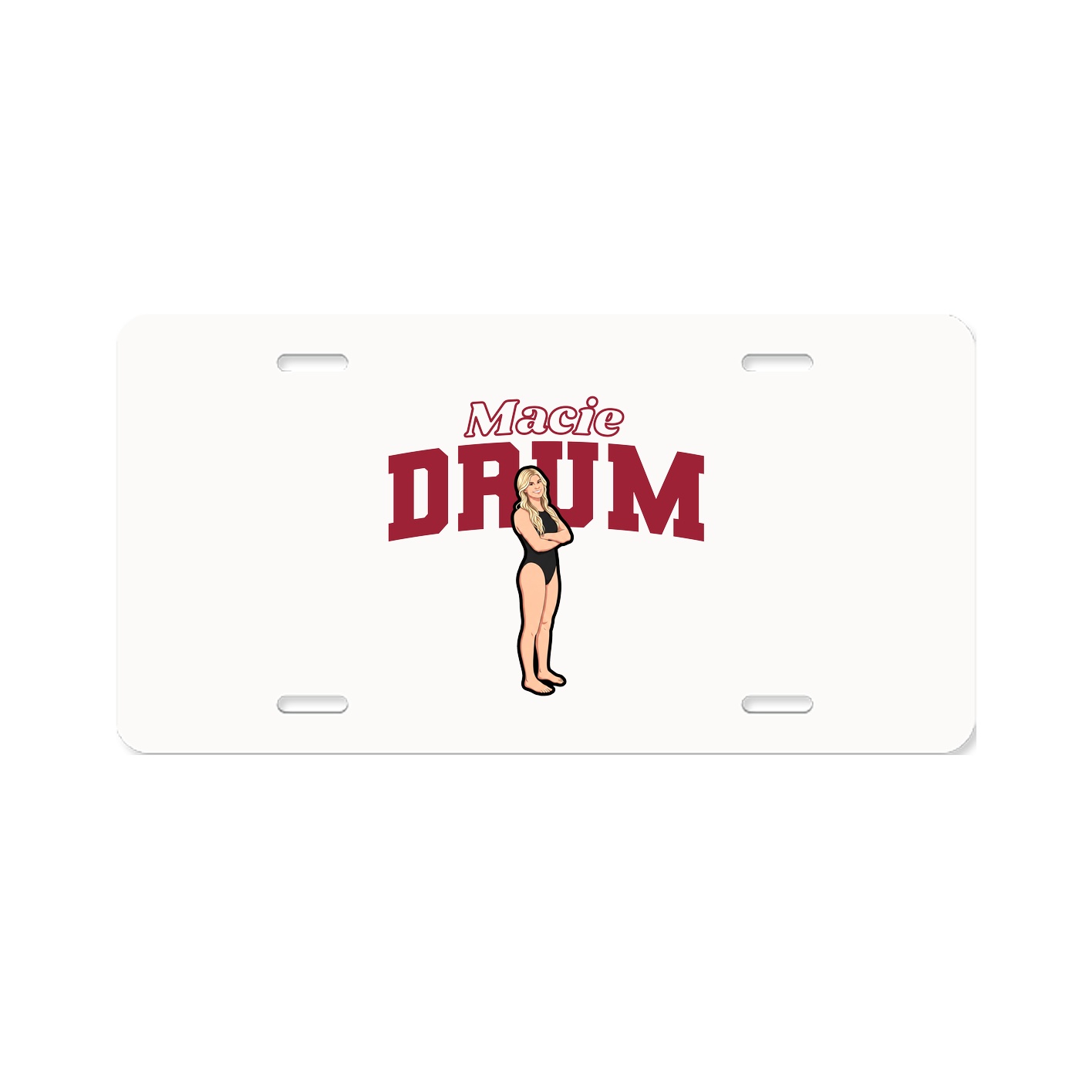 License Plate — Name Arch in Classic