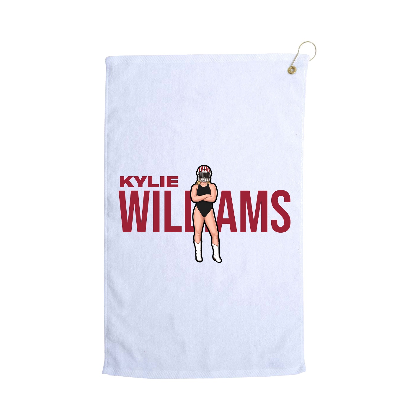 Golf Towel — Player Name in White
