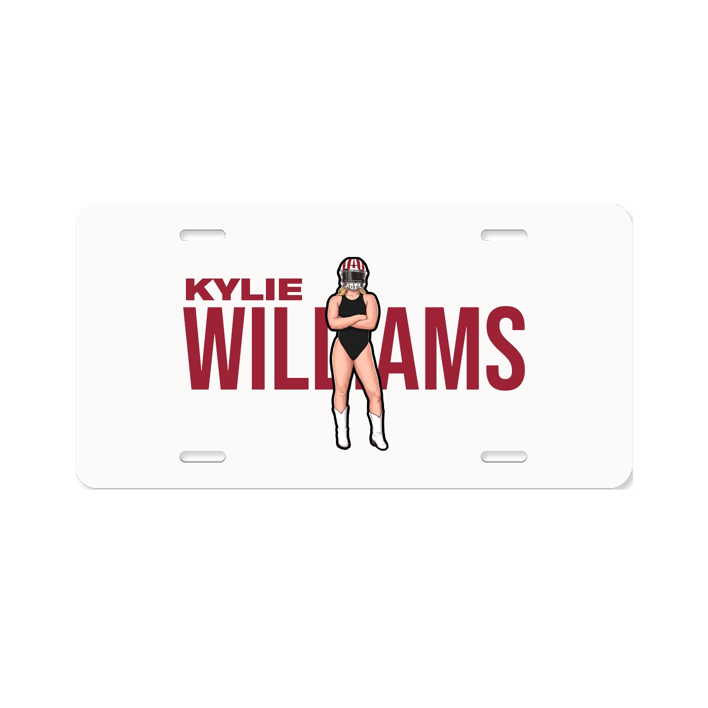 License Plate — Player Name in Classic