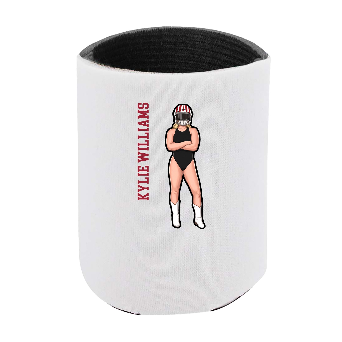 Can Holder — Name Vertical in White