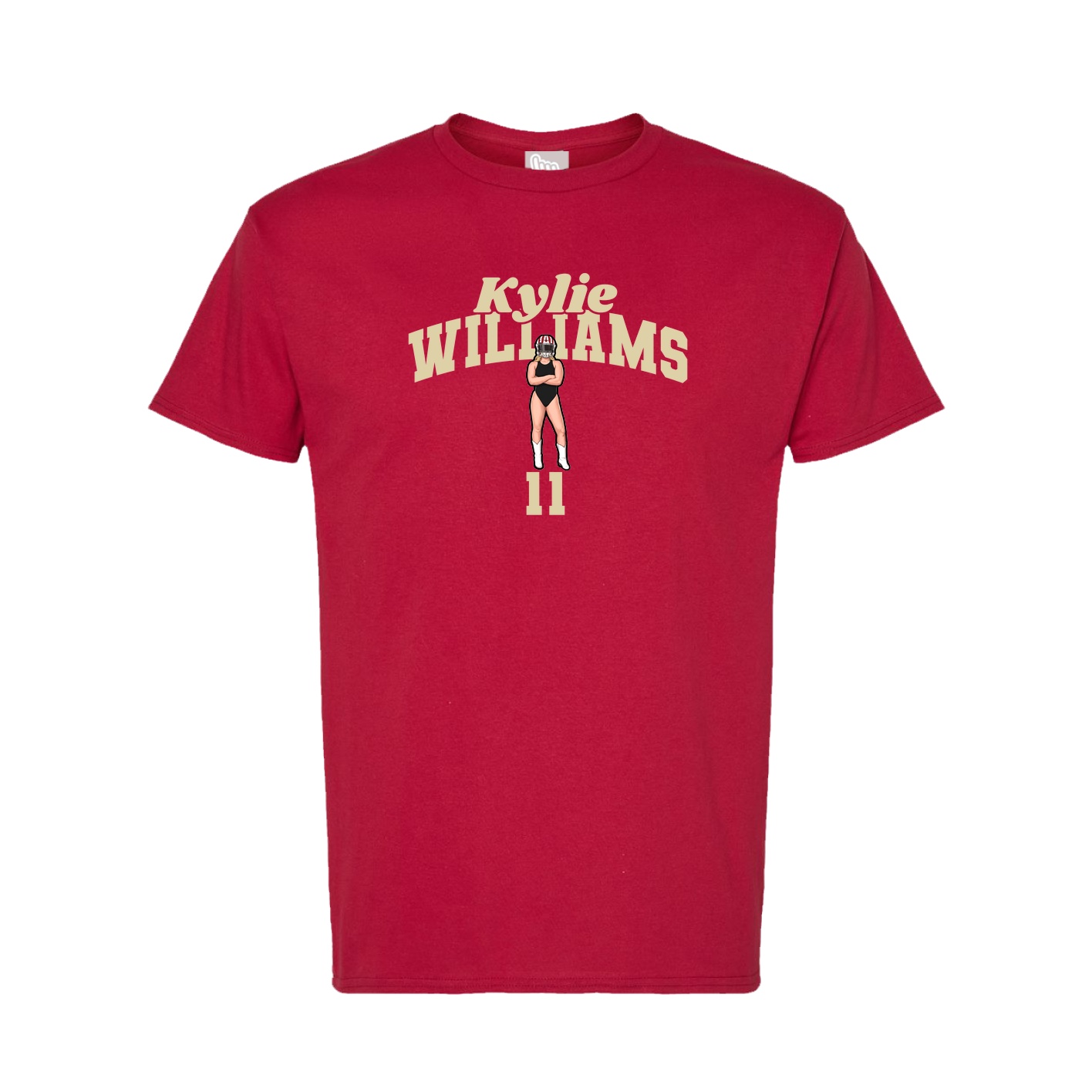 Tee — Signature Arch in Crimson