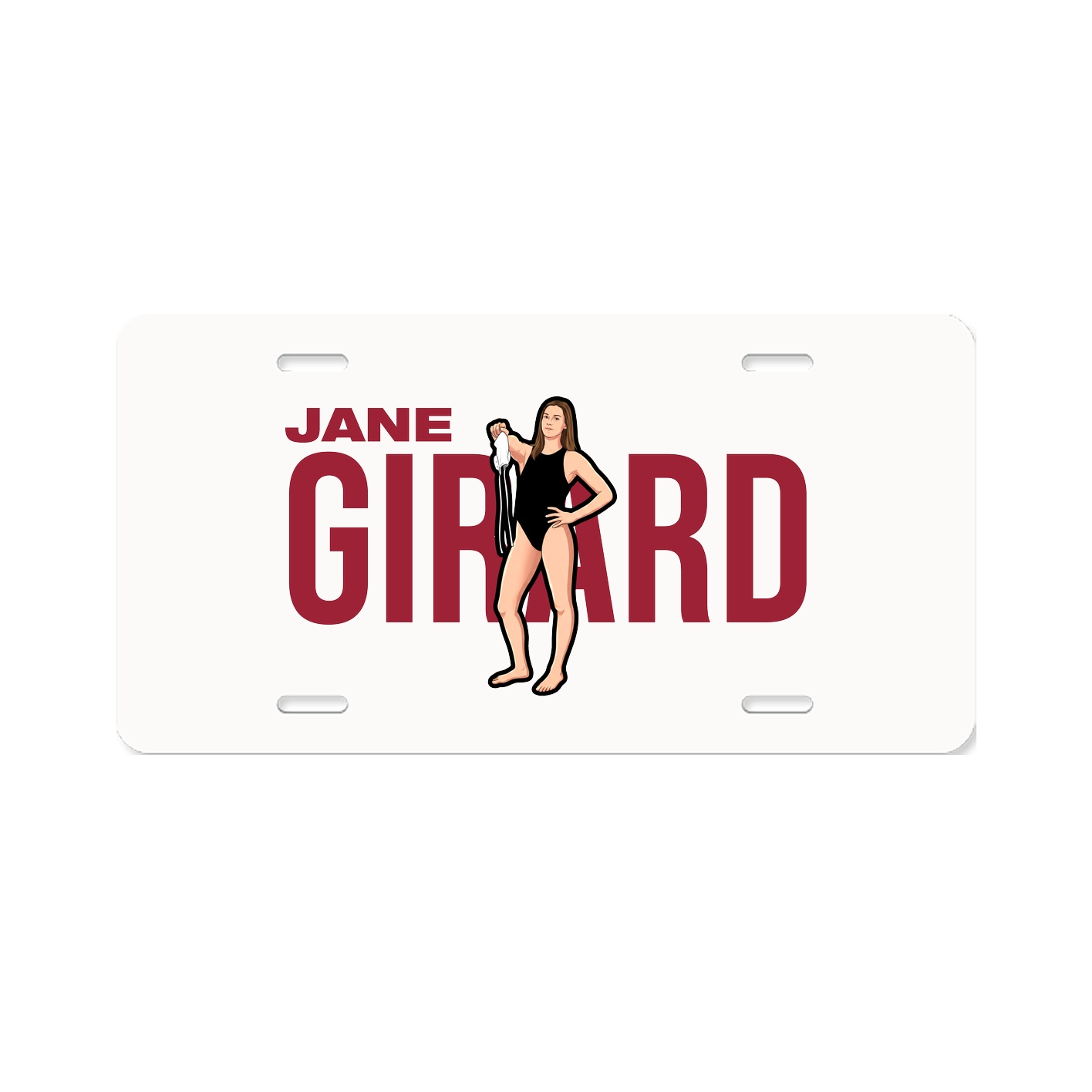 License Plate — Player Name in Classic