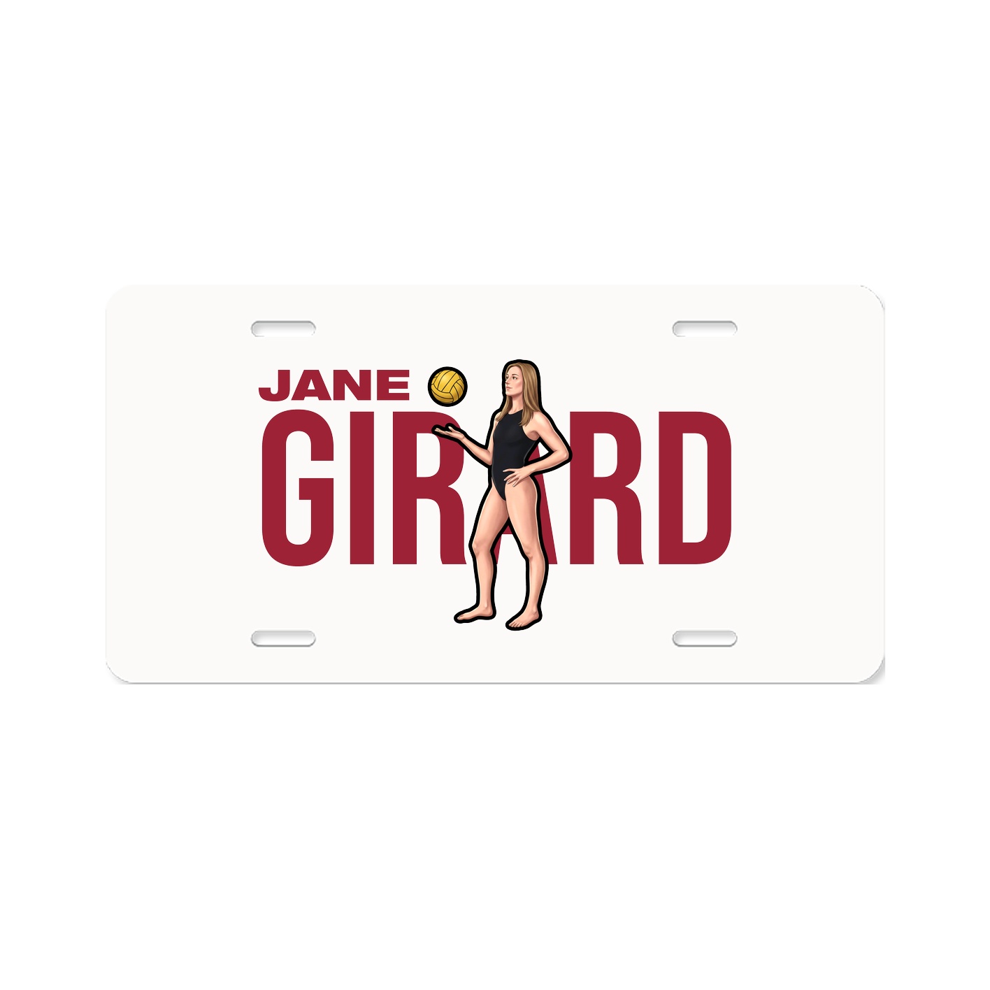 License Plate — Player Name in Classic