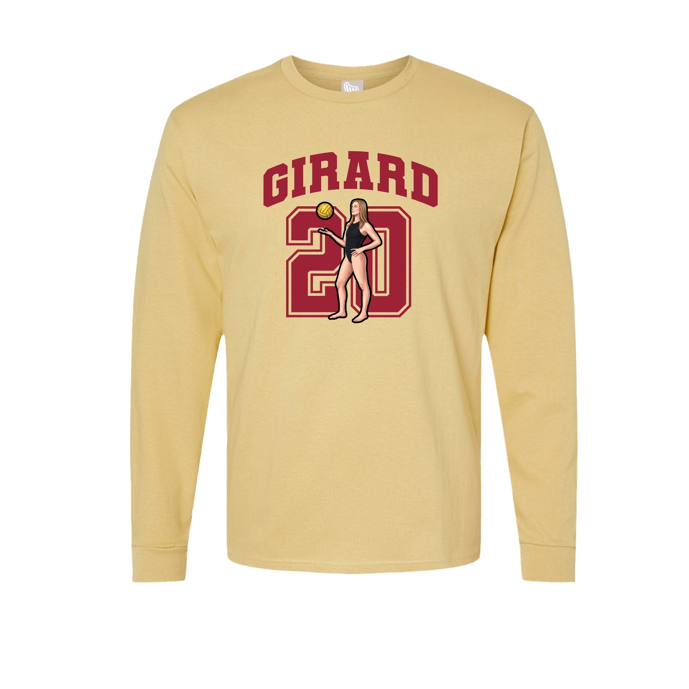 Long Sleeve Tee — Number in Vegas Gold