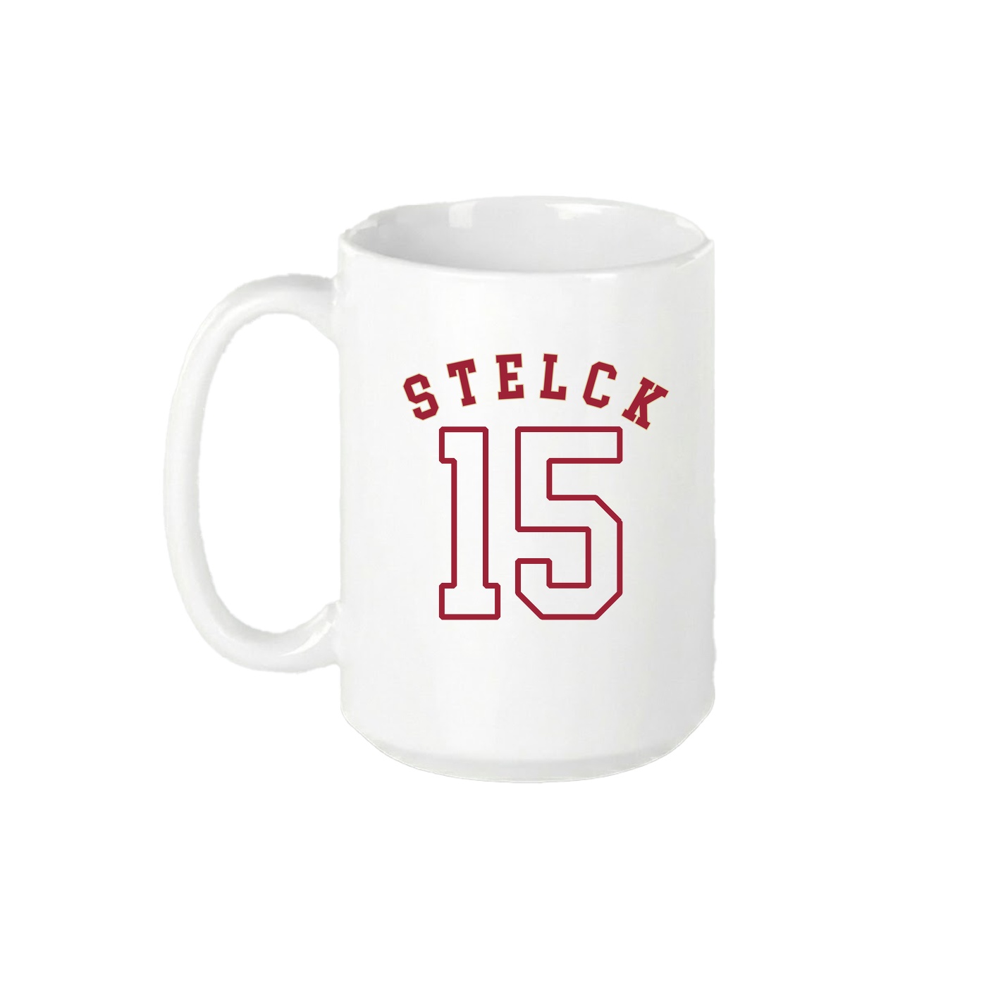 15oz Coffee Mug — Shirsey Arch in White