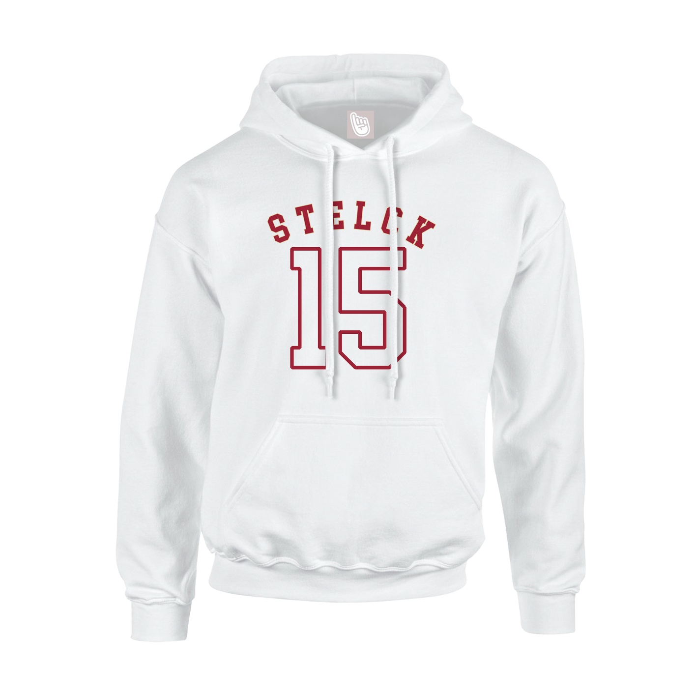 Youth Hoodie — Shirsey Arch in White