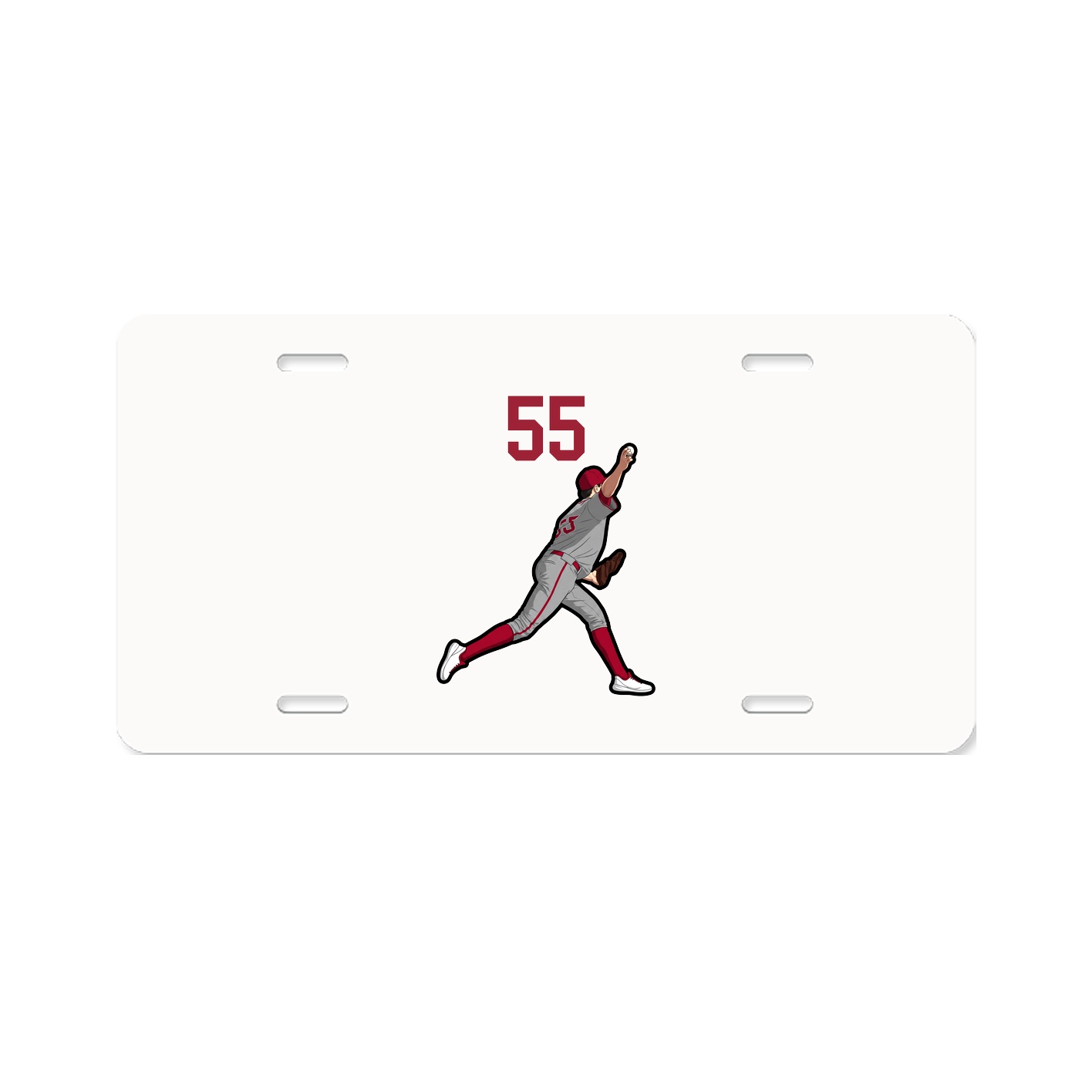 License Plate — Number Top in Classic