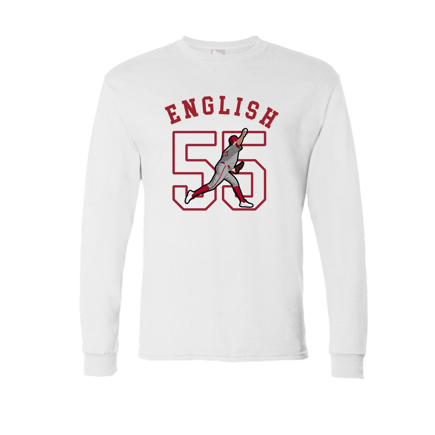 Long Sleeve Tee — Shirsey Arch in White