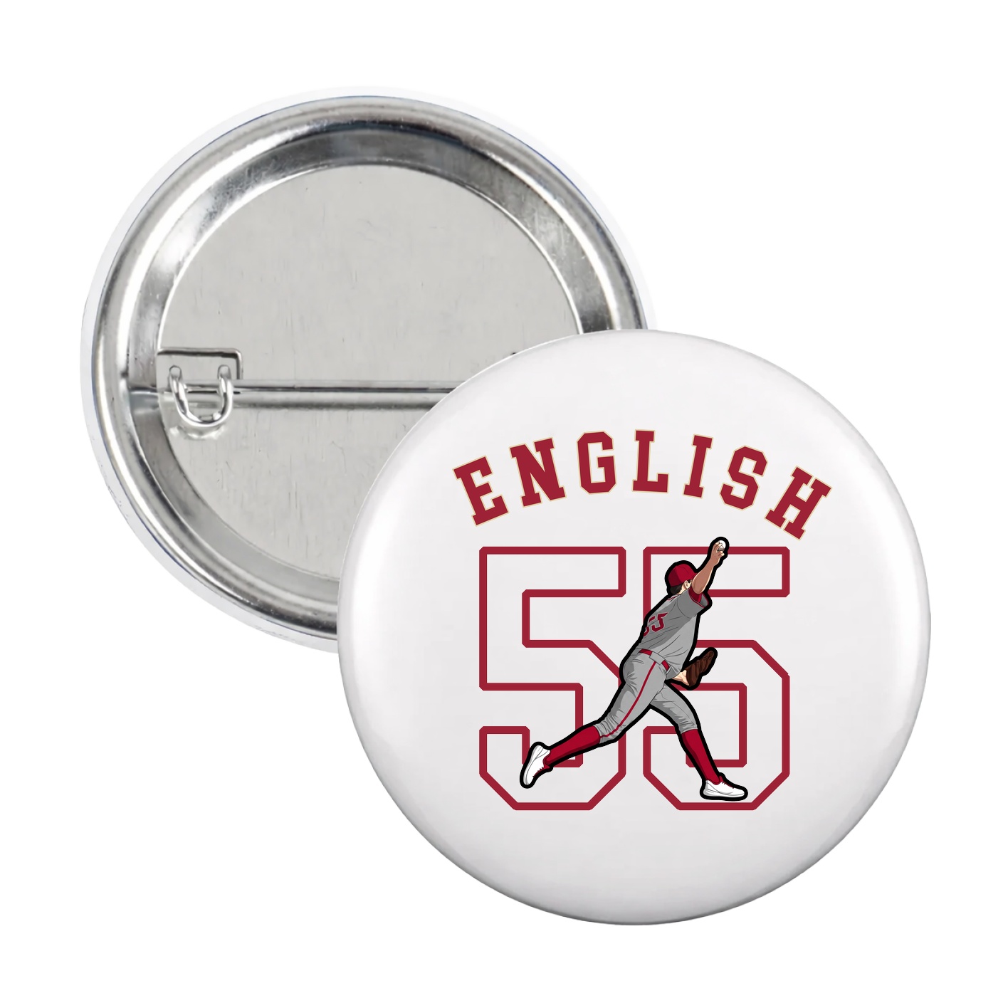 Game Day Button — Shirsey Arch in White