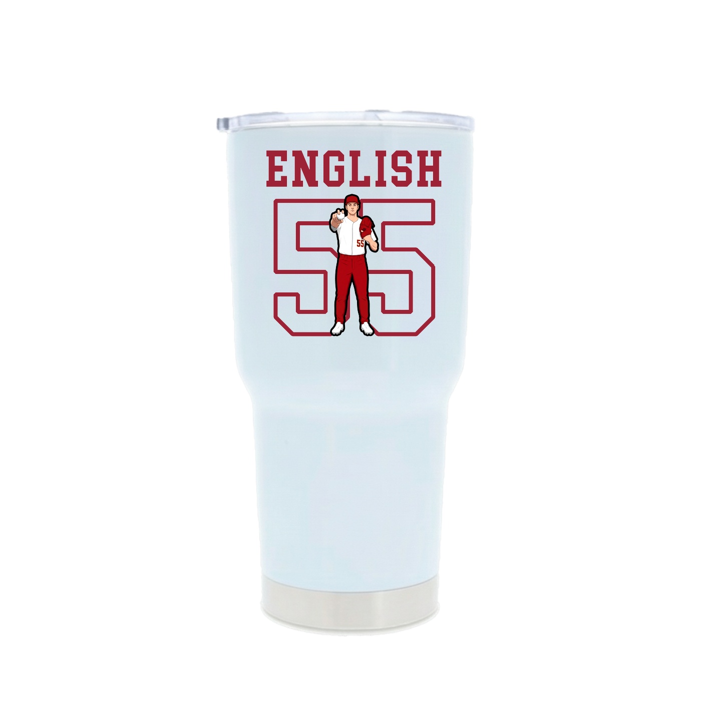 30oz Stainless Steel Tumbler — Shirsey in White