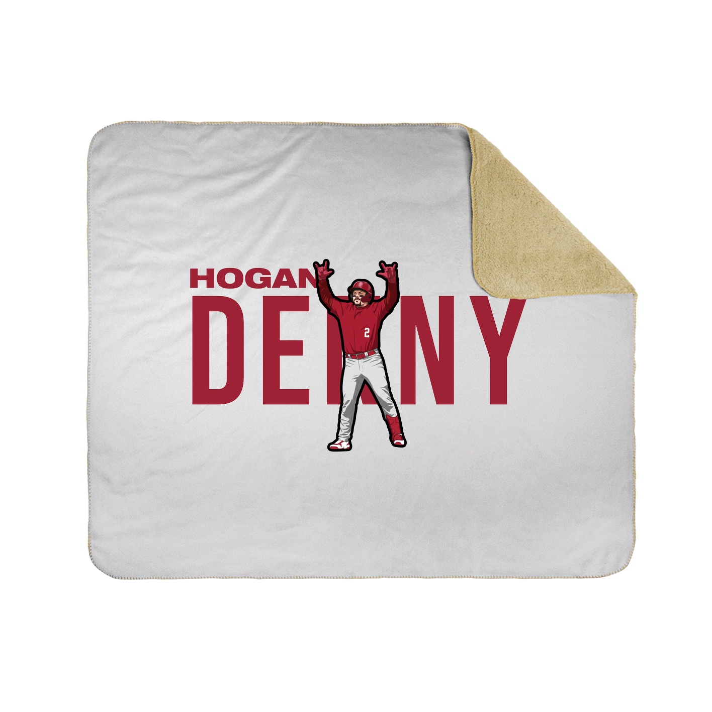 Throw Blanket — Player Name in White