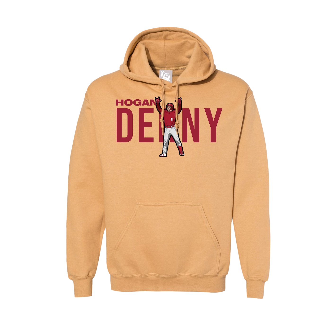 Hoodie — Player Name in Vegas Gold